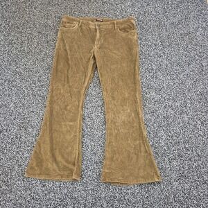 Run & Fly Pants Mens 40R Brown Corduroy Bootcut Retro Flared Bell Bottoms 40x31